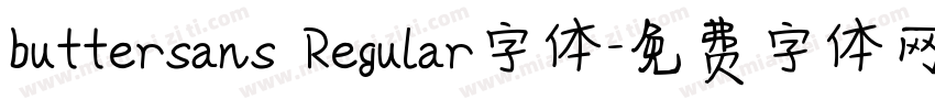 buttersans Regular字体字体转换